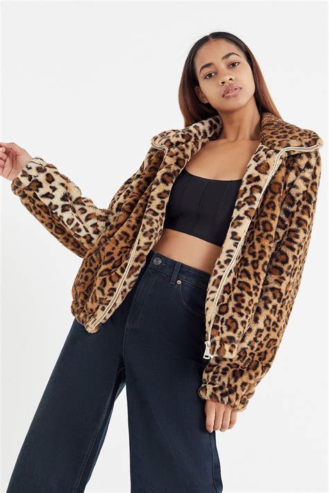 faux fur leopard jacket|leopard print fuzzy jacket.